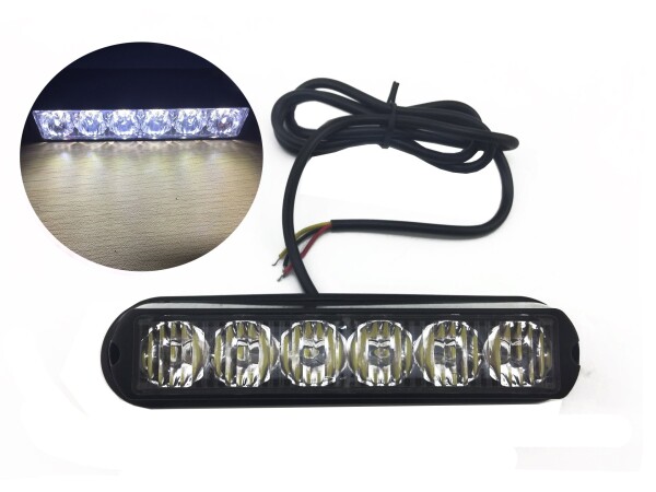 TASK 6-LED電球ストローブトラック車車防水緊急点滅警報警告灯 用 光（白）