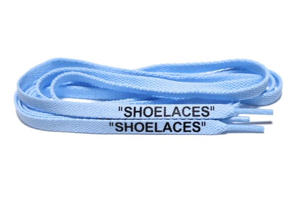 (BlackWorks) SHOELACES シューレース 左右1set 15色 120cm 140cm 160cm フラットタイプ 靴紐 平紐 スニーカーカスタム (120cm, ライトブ