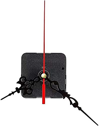 Doyeemei 時計 ムーブメント クォーツムーブメント 3つのポインターセット 手作り 掛け時計用 クロックDIY補修部品 (赤い針)