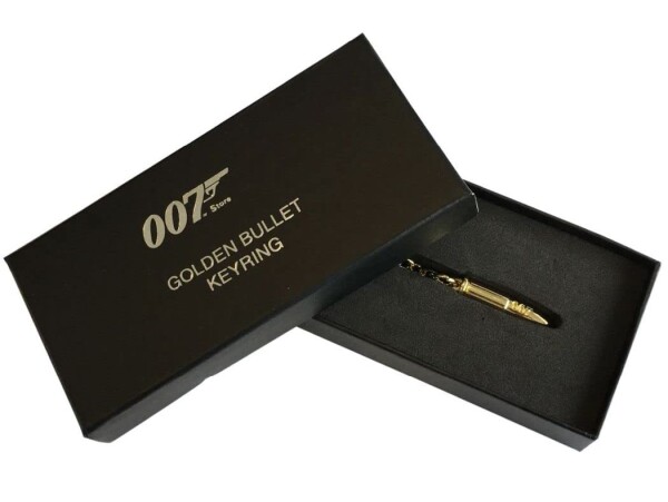 007 黄金銃を持つ男 キーチェーン 007 THE MAN WITH THE GOLDEN GUN KEYCHAIN 宿敵スカラマンガの黄金銃の黄金弾丸 Scaramanga's Single-