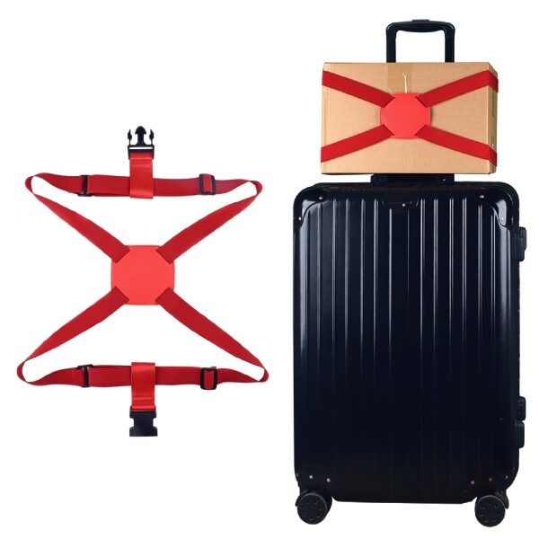JEELAD スーツケースベルト 荷締めベルト バッグ 固定 荷締バンド 荷物固定 調節可能 梱包バンド 荷崩れ防止 スーツケース 旅行便利グッ