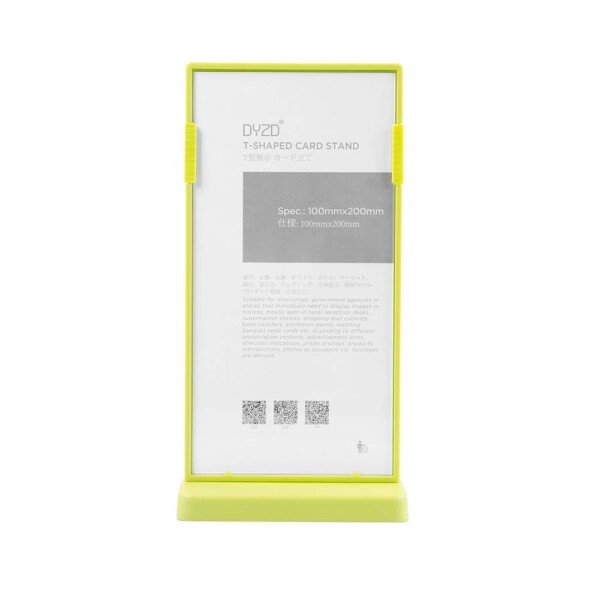 DYZD ポップスタンド 両面 販促用品 ディスプレー 店舗 セール 広告 商品 業務用(グリーン,2個入り,100x200mm)