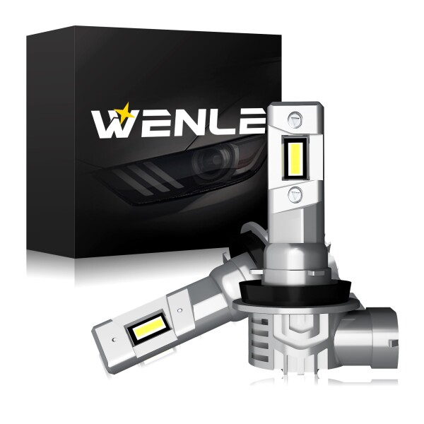 WENLE(ウエンレ) H8/H9/H11/H16共用 led ヘッドライト・フォグランプ 新車検対応 爆光 14000LM 40W ホワイト6000K DC12V車対応 FMノイズ