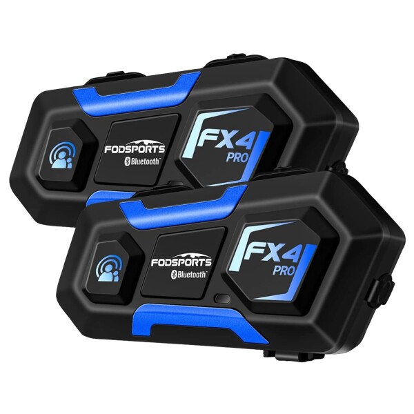 FODSPORTS バイク インカム FX4 PRO インカム 4人同時通話 バイクインカム FMラジオ聴け ユニバーサル接続 インカムバイク用Bluetooth5.0