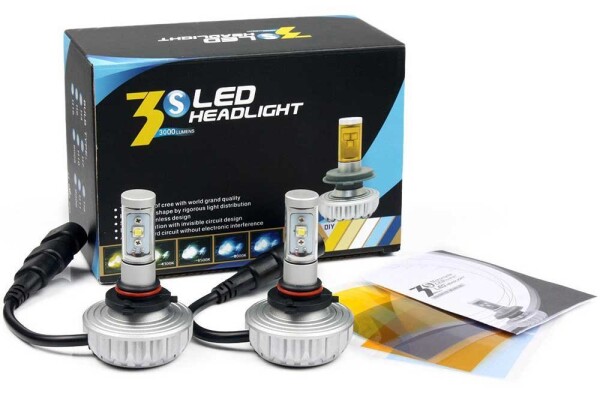 G-Parts 次世代LEDヘッドライト フォグ 5色任意変更可能 2個合計60W 4400ルーメン HB3 CREE製 最新LED CHIP搭載 車検対応 左右2個１SET 9