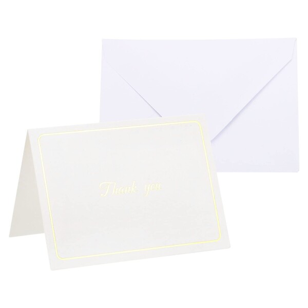 PATIKIL THANK YOU サンキュー グリーティングカード 24個 好意装飾 折り畳み式 ブランクカード 結婚式 パーティー DIY テーブル名と場所