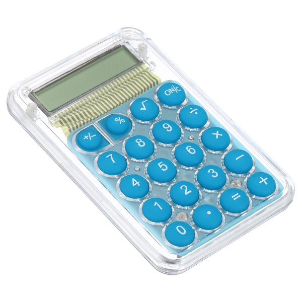 PATIKIL デスクトップ電卓 大型8桁 LCDディスプレイ ミニポケット携帯用 卓上電卓標準機能 ホーム オフィス用 スタイル1 ブルー