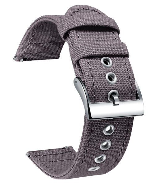 (BINLUN) 時計ベルトキャンバス クイックリリース 布製 腕時計バンド 18mm 20mm 22mm 24mm ウォッチバンド 交換ベルト 通気性高い スマー
