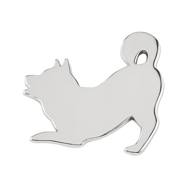 FUTWOD ステッカー 犬 車 エンブレム 柴犬 かわいい キャラクター 動物 おしゃれ 外装 アクセサリー 3D シール 金属 カーステッカー バイ