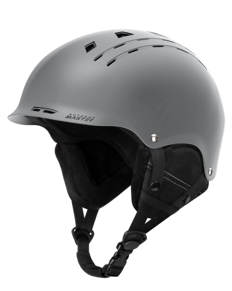 OUTDOORMASTER スキー ヘルメット アジア専用モドル スノーボード ヘルメット バイザー付き スノーヘルメット 通気スイッチ 全方位調整ア