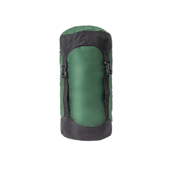 コンプレッションバッグ 寝袋用 圧縮袋 軽量 収納袋 圧縮バッグ サック ハイキング キャンプ 旅行 登山 アウトドア (25L, グリーン)