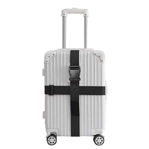 TABITORA(タビトラ) スーツケースベルト 十字型 ロック トランクベルト ネームタグ付 盗難防止 旅行 出張 調節可能 旅行便利グッズ