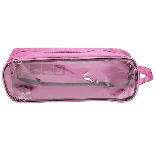 PATIKIL ゴルフシューズバッグ 携帯用 スポーツシューズオーガナイザーバッグ 通気性ジッパー付き 靴袋 スポーツ ジム 旅行用 ピンク