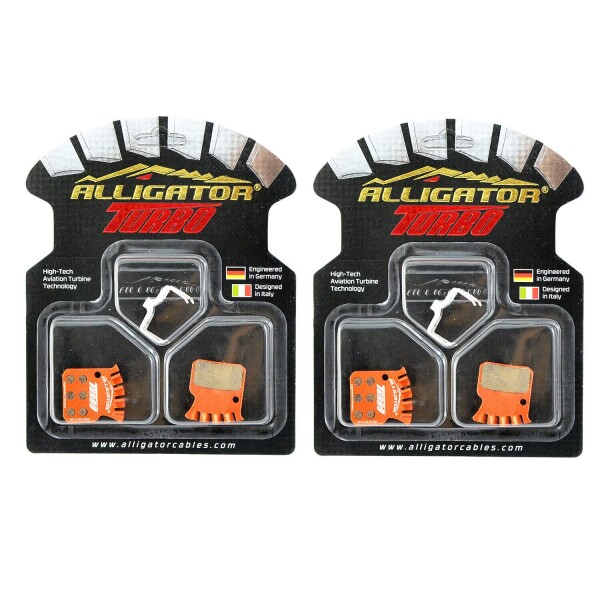 Alligator Turbo Disc Brake Pads For SRAM RED 22 /FORCE 22/Rival 22, 2 pack, AR2434