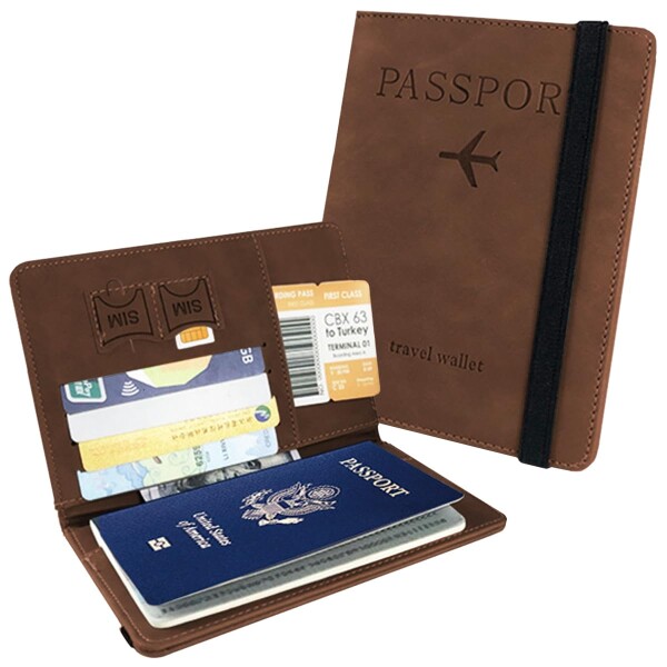(InZaccaZ) パスポートケース スキミング防止 パスポートカバー マルチケース 航空券入れ 海外旅行 電波遮断 トラベルグッズ 家族 航空券