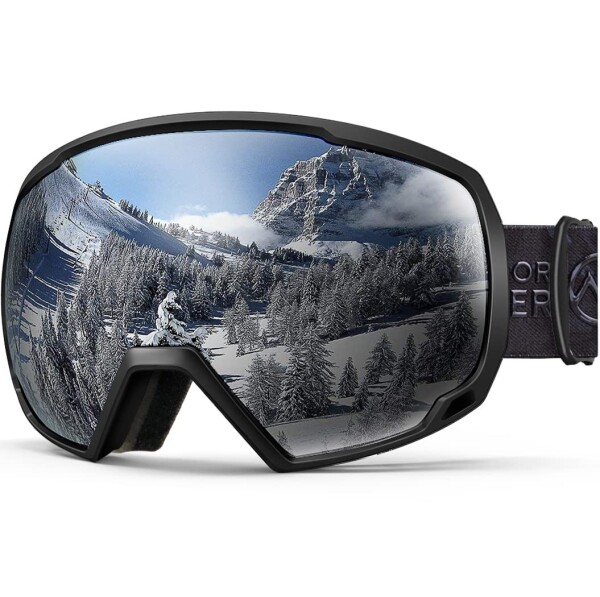 (OutdoorMaster) スキーゴーグル 両層レンズ UV紫外線カット メガネ対応 曇り止め 180°広視野 スノーゴーグル スノボートゴーグル スノ