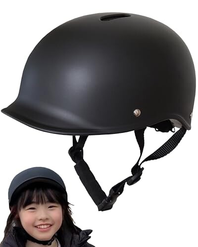 ［unizom］ 自転車 ヘルメット 子供 帽子型 おしゃれ キッズ スポーツヘルメット サイクリング スキー スケートボード キックボード イ